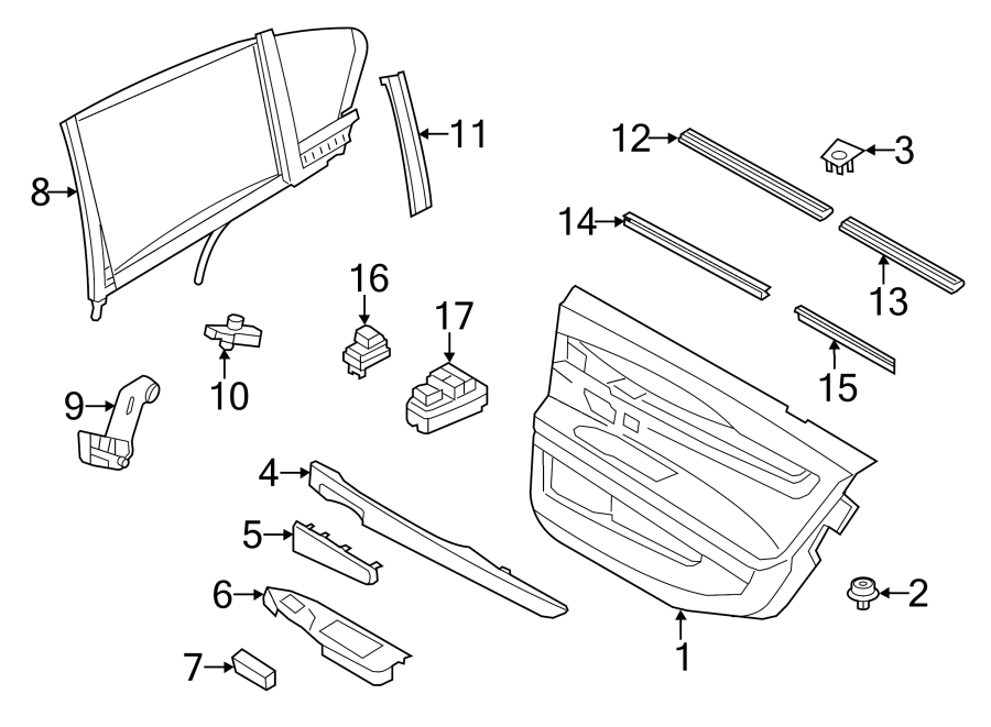 1REAR DOOR. INTERIOR TRIM.https://images.simplepart.com/images/parts/motor/fullsize/1922545.png