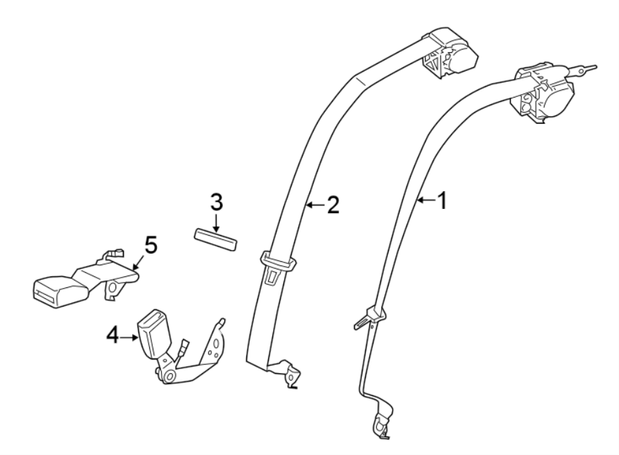 RESTRAINT SYSTEMS. REAR SEAT BELTS.