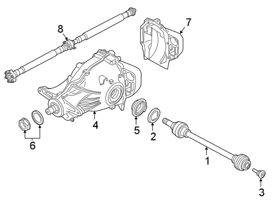 REAR SUSPENSION. AXLE & DIFFERENTIAL.