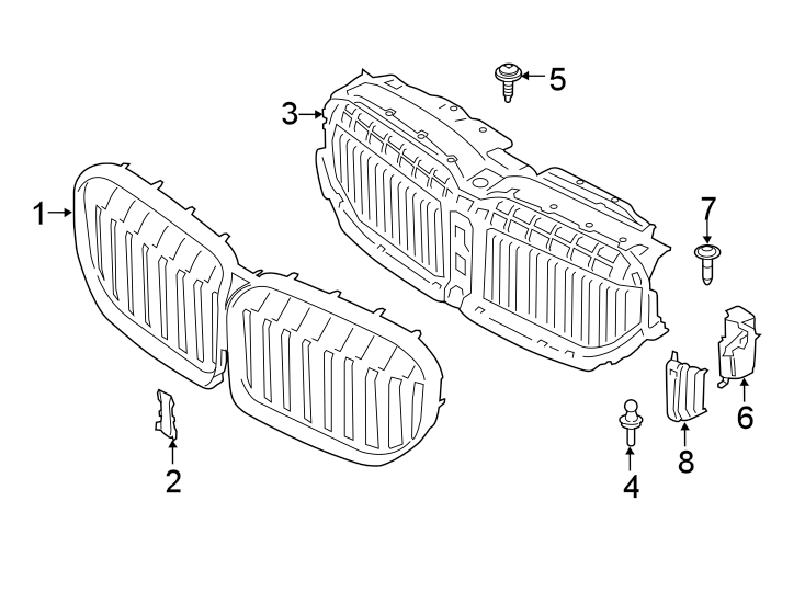 FRONT BUMPER & GRILLE. GRILLE & COMPONENTS.https://images.simplepart.com/images/parts/motor/fullsize/1924026.png