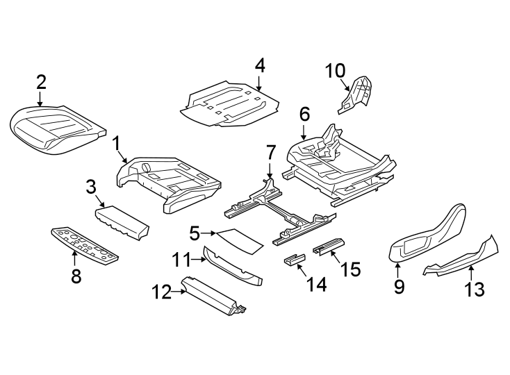 15Seats & tracks. Passenger seat components.https://images.simplepart.com/images/parts/motor/fullsize/1924597.png