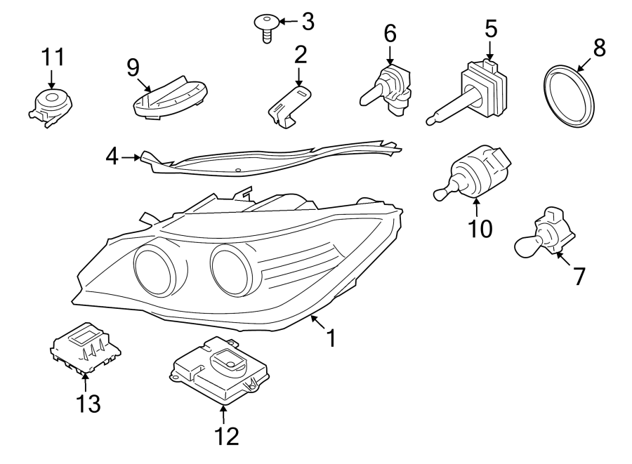 13FRONT LAMPS. HEADLAMP COMPONENTS.https://images.simplepart.com/images/parts/motor/fullsize/1925030.png