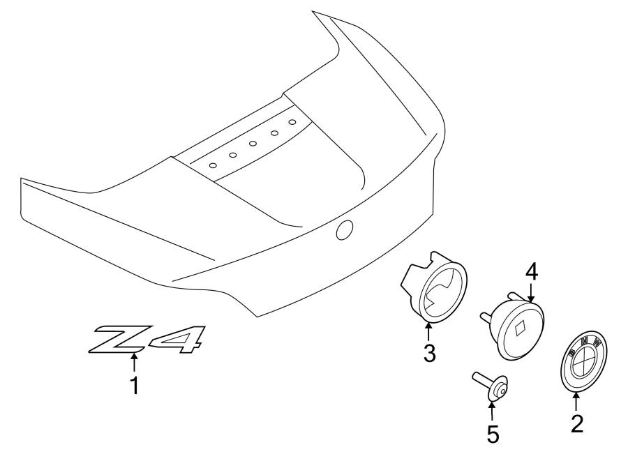 TRUNK LID. EXTERIOR TRIM.