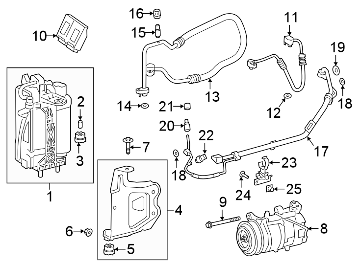 25AIR CONDITIONER & HEATER. COMPRESSOR & LINES. CONDENSER.https://images.simplepart.com/images/parts/motor/fullsize/1926103.png