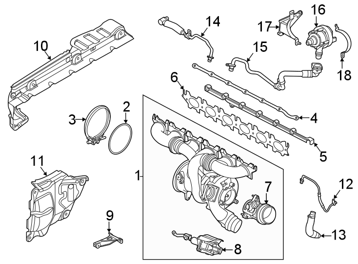 TURBOCHARGER & COMPONENTS.