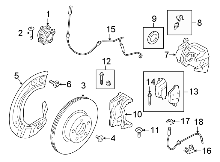 1Front suspension. Brake components.https://images.simplepart.com/images/parts/motor/fullsize/1926320.png