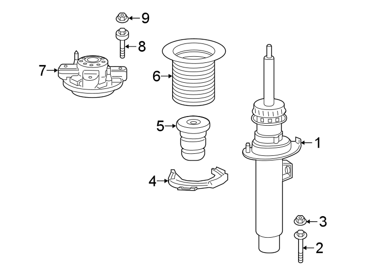 FRONT SUSPENSION. STRUTS & COMPONENTS.