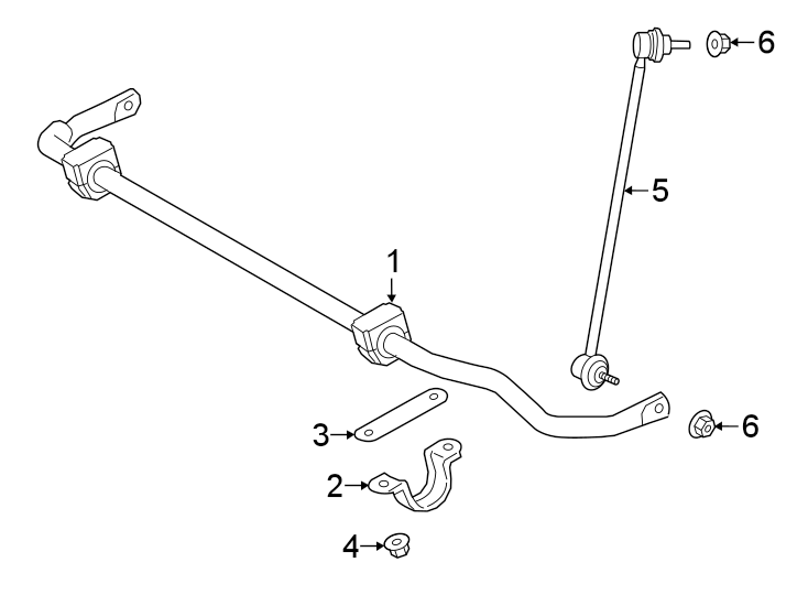 FRONT SUSPENSION. STABILIZER BAR & COMPONENTS.