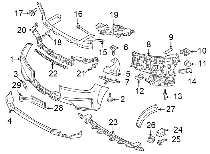 18Front bumper & grille.https://images.simplepart.com/images/parts/motor/fullsize/1927005.png