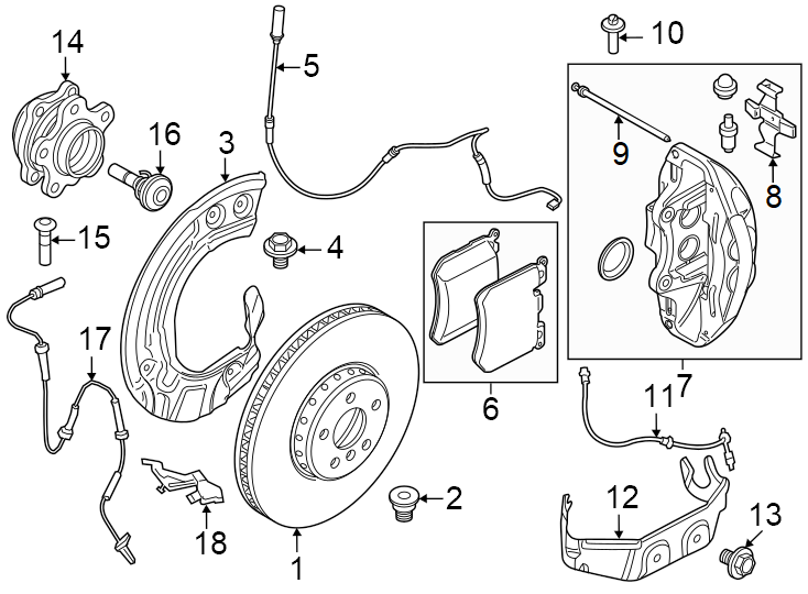 14Front suspension. Brake components.https://images.simplepart.com/images/parts/motor/fullsize/1927225.png