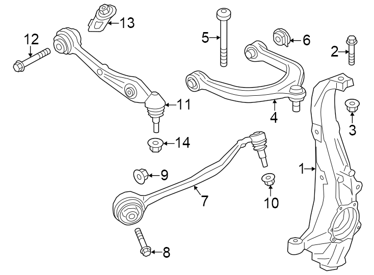 7Front suspension. Suspension components.https://images.simplepart.com/images/parts/motor/fullsize/1927235.png