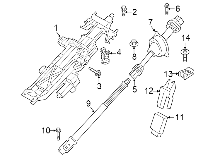 11Steering column assembly.https://images.simplepart.com/images/parts/motor/fullsize/1927280.png