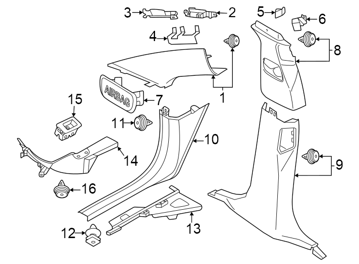 9Pillars. Rocker & floor. Interior trim.https://images.simplepart.com/images/parts/motor/fullsize/1927690.png