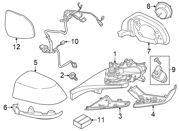 6Front door. Outside mirrors.https://images.simplepart.com/images/parts/motor/fullsize/1927705.png