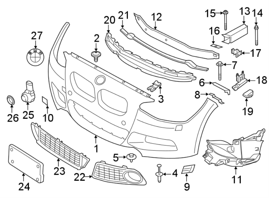 23FRONT BUMPER & GRILLE. BUMPER & COMPONENTS.https://images.simplepart.com/images/parts/motor/fullsize/1928016.png