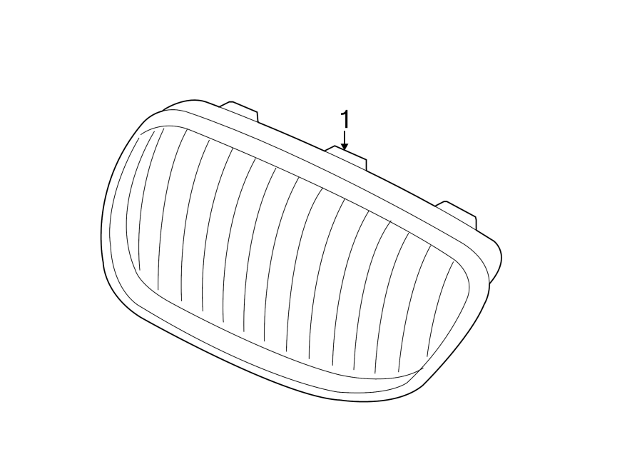 1FRONT BUMPER & GRILLE. GRILLE & COMPONENTS.https://images.simplepart.com/images/parts/motor/fullsize/1928020.png