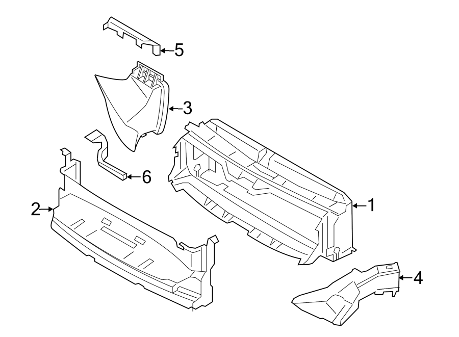 RADIATOR SUPPORT. DUCTS.