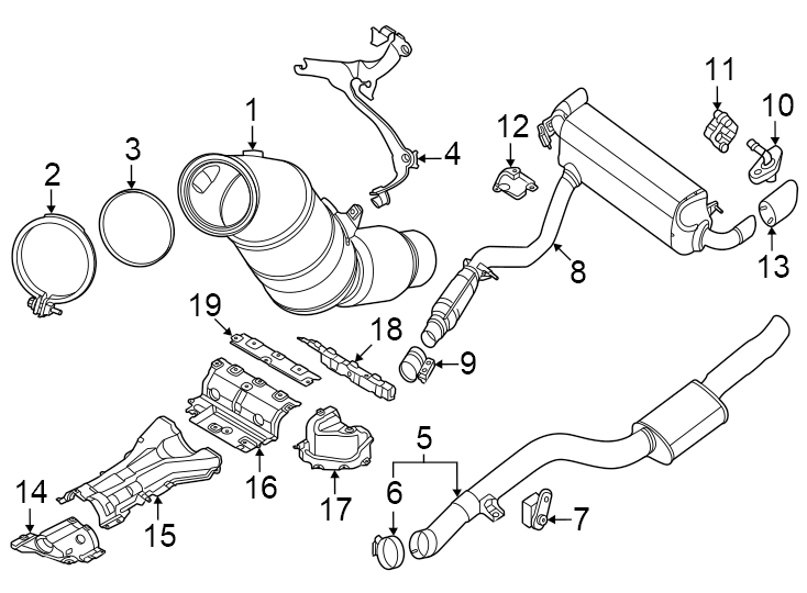 13Exhaust system. Exhaust components.https://images.simplepart.com/images/parts/motor/fullsize/1928293.png