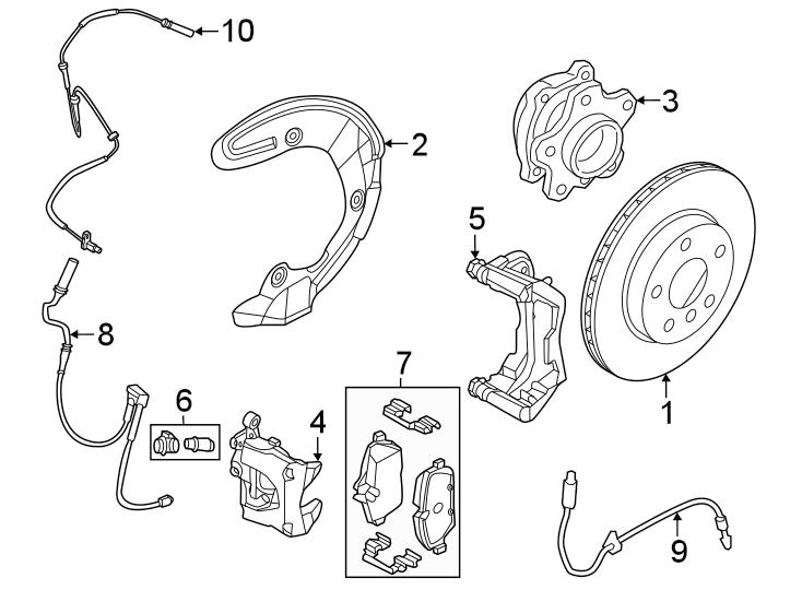 2Front suspension. Brake components.https://images.simplepart.com/images/parts/motor/fullsize/1928316.png