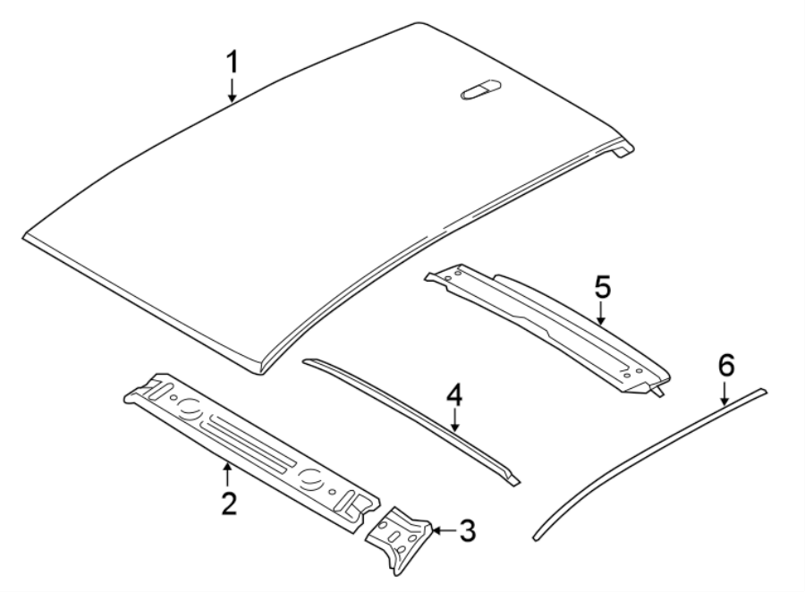 6EXTERIOR TRIM. ROOF & COMPONENTS.https://images.simplepart.com/images/parts/motor/fullsize/1928489.png