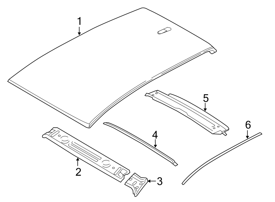 6EXTERIOR TRIM. ROOF & COMPONENTS.https://images.simplepart.com/images/parts/motor/fullsize/1928490.png