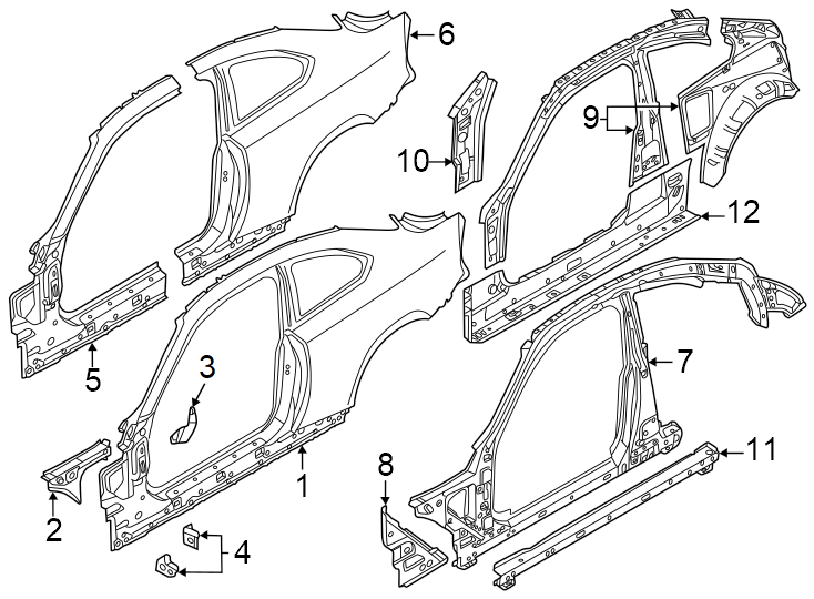 7Pillars. Rocker & floor. Inner structure. Uniside.https://images.simplepart.com/images/parts/motor/fullsize/1928506.png