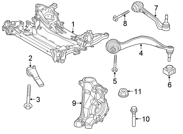 7Front suspension. Suspension components.https://images.simplepart.com/images/parts/motor/fullsize/1928731.png