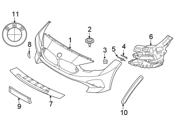 8Front bumper & grille. Bumper & components.https://images.simplepart.com/images/parts/motor/fullsize/1929005.png