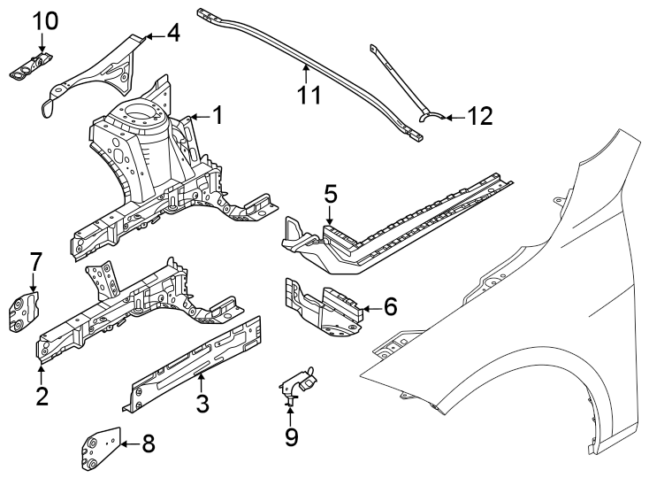 6Fender. Structural components & rails.https://images.simplepart.com/images/parts/motor/fullsize/1929145.png