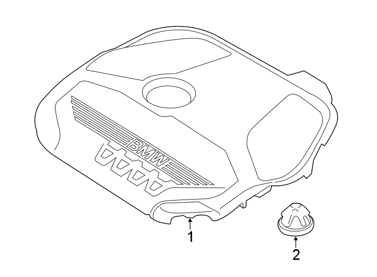 Engine appearance cover.