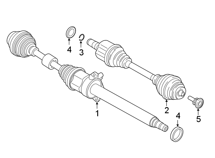 Front suspension. Axle shaft.