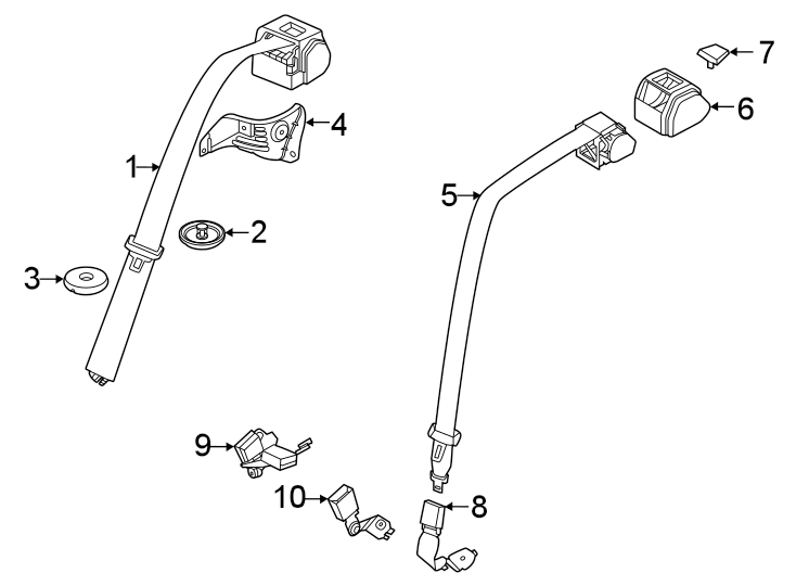 4Restraint systems. Rear seat belts.https://images.simplepart.com/images/parts/motor/fullsize/1929435.png