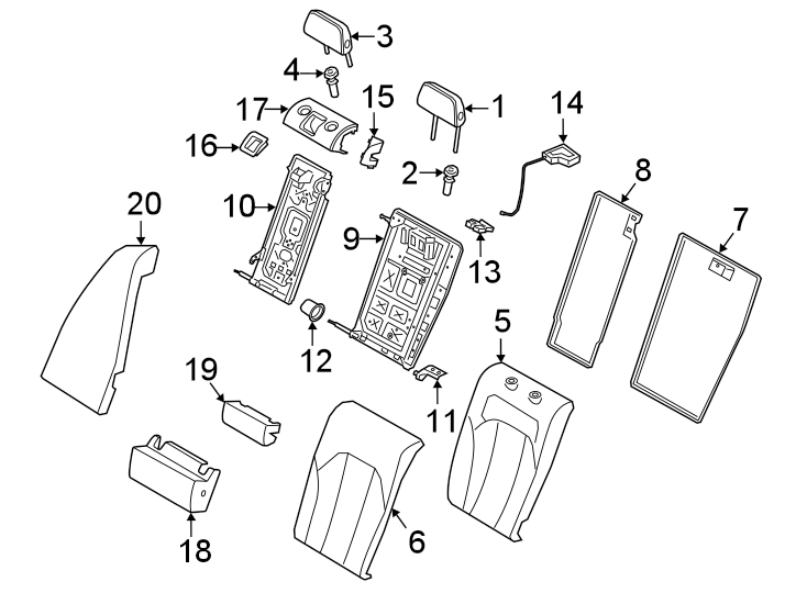 17Seats & tracks. Rear seat components.https://images.simplepart.com/images/parts/motor/fullsize/1929460.png