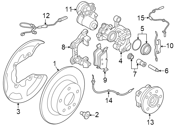 9Rear suspension. Brake components.https://images.simplepart.com/images/parts/motor/fullsize/1929626.png