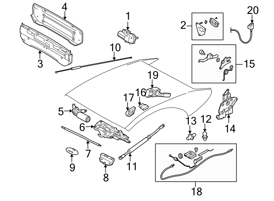 CONVERTIBLE/SOFT TOP. MOTOR & COMPONENTS.