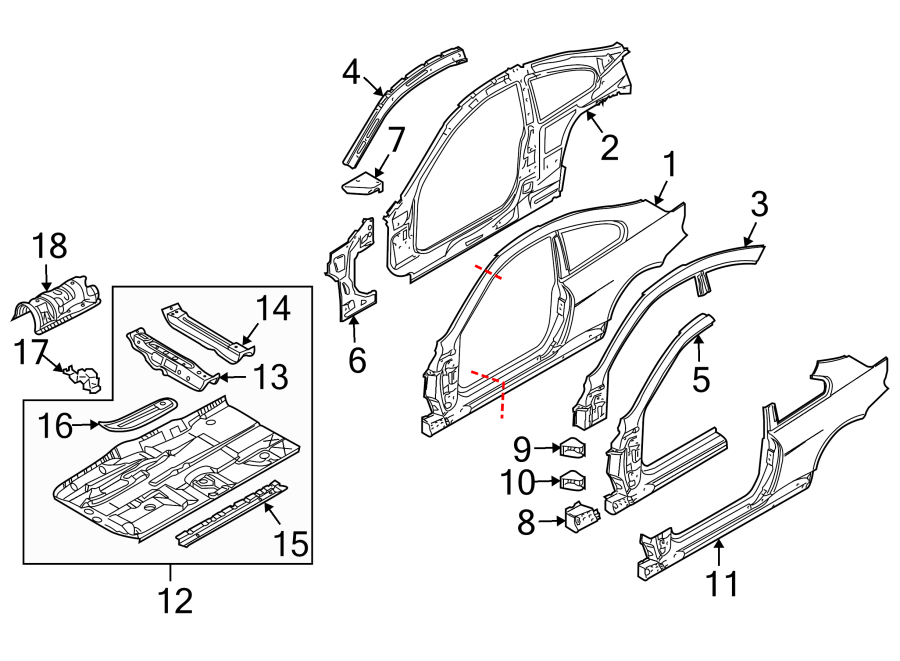 PILLARS. ROCKER & FLOOR. HINGE PILLAR. ROCKER PANEL. UNISIDE.