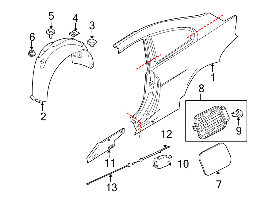 QUARTER PANEL & COMPONENTS.