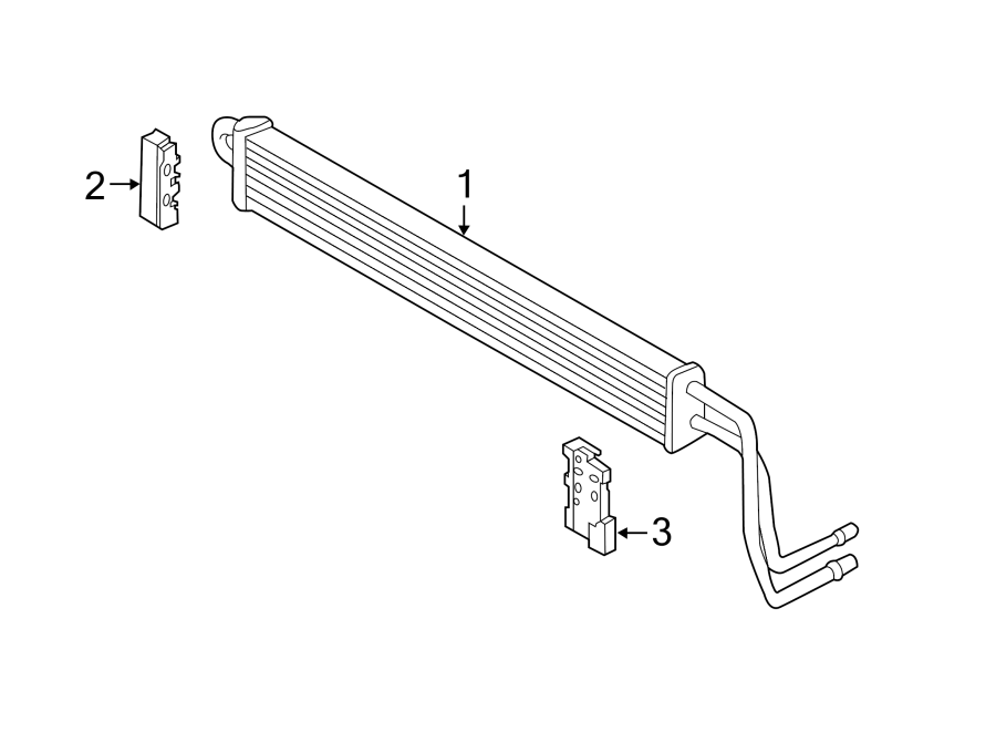 POWER STEERING OIL COOLER.