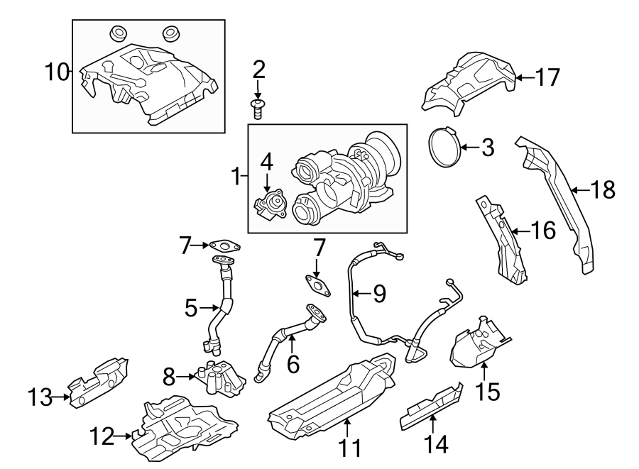 TURBOCHARGER & COMPONENTS.