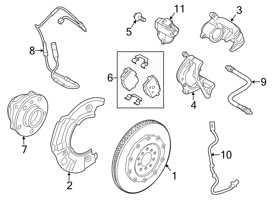 REAR SUSPENSION. BRAKE COMPONENTS.