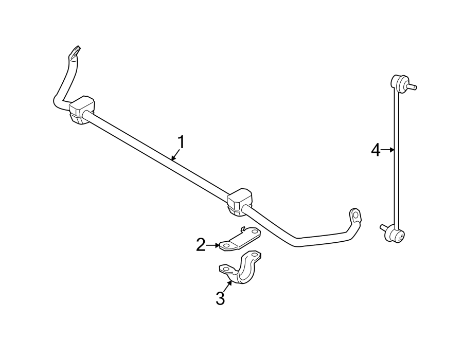 FRONT SUSPENSION. STABILIZER BAR & COMPONENTS.