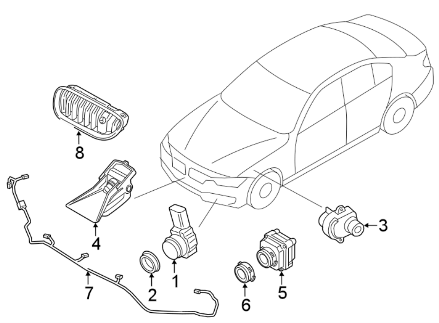 FRONT BUMPER. BUMPER & COMPONENTS. GRILLE & COMPONENTS.