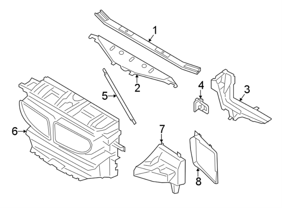 RADIATOR SUPPORT.