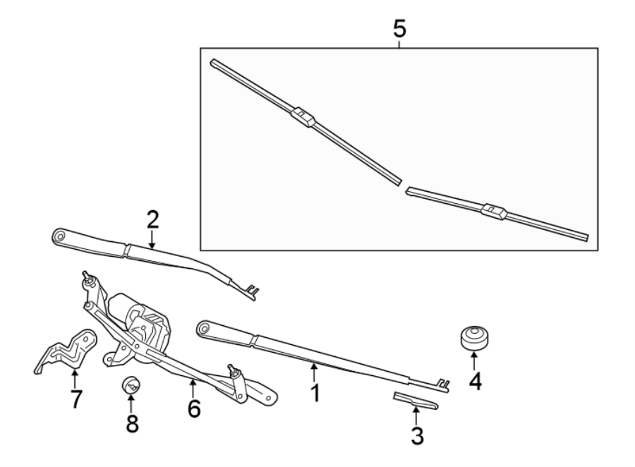 WINDSHIELD. WIPER COMPONENTS.