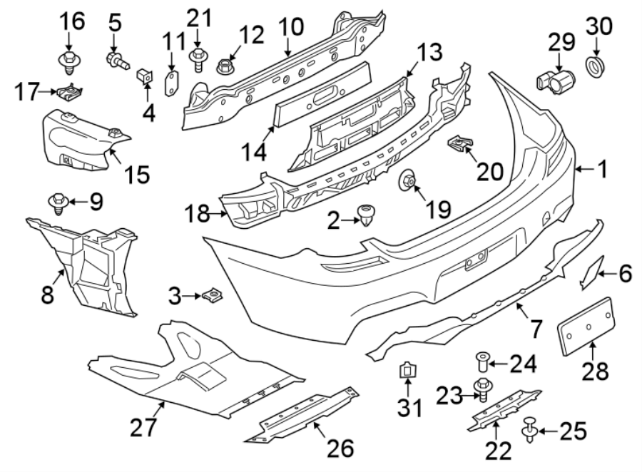 1REAR BUMPER. BUMPER & COMPONENTS.https://images.simplepart.com/images/parts/motor/fullsize/1932870.png