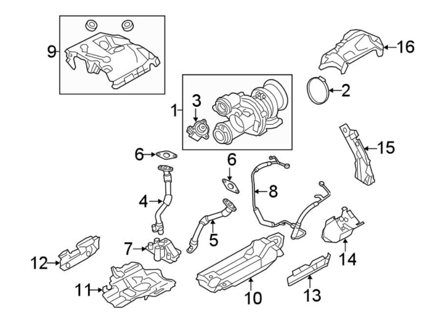 TURBOCHARGER & COMPONENTS.