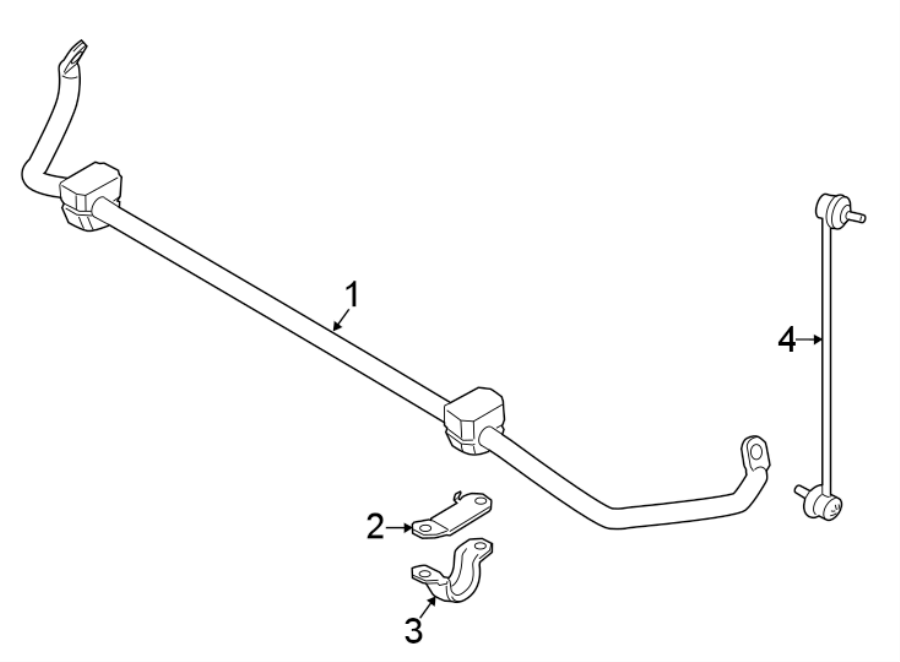 FRONT SUSPENSION. STABILIZER BAR & COMPONENTS.