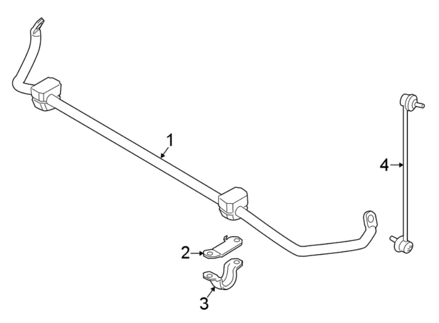 FRONT SUSPENSION. STABILIZER BAR & COMPONENTS.