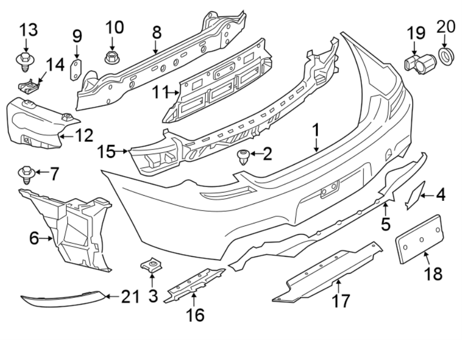 1Rear bumper. Bumper & components.https://images.simplepart.com/images/parts/motor/fullsize/1933865.png