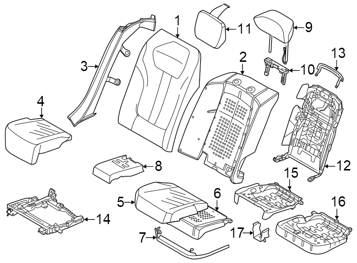 16Seats & tracks. Rear seat components.https://images.simplepart.com/images/parts/motor/fullsize/1934566.png